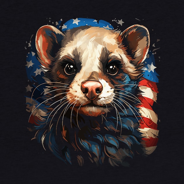 Patriotic Ferret by JH Mart